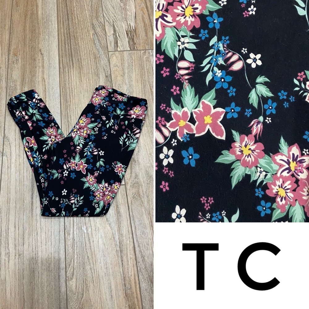 LuLaRoe TC Flower Leggings